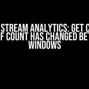Azure Stream Analytics: Get Counts Only If Count Has Changed Between Windows